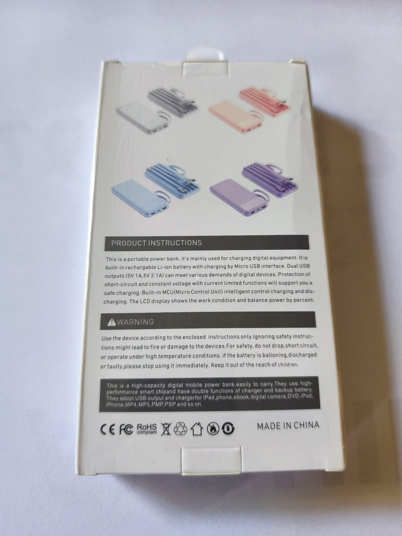 Power bank bateria externa de 10000 Mah carga rápida – photo 4
